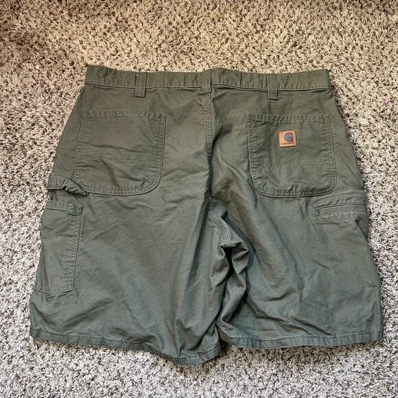 Carhartt Shorts Mens 40 Green Carpenter Baggy Work Utility Skate B144 ARG Y2K - Picture 1 of 5